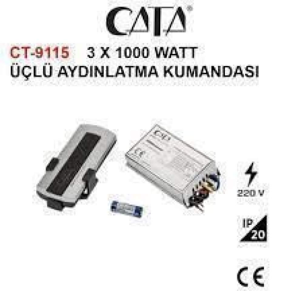 Cata 3lü Aydınlatma Kumandası 3x1000w ct-9115