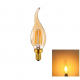 Cata 4W Sarı Işık Amber Rustik Kıvrık Led Ampul E14 Duylu ct-4281