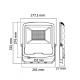 İnoled 100W Beyaz Işık 6500k Elegant Led Projektör IP65 5206-01