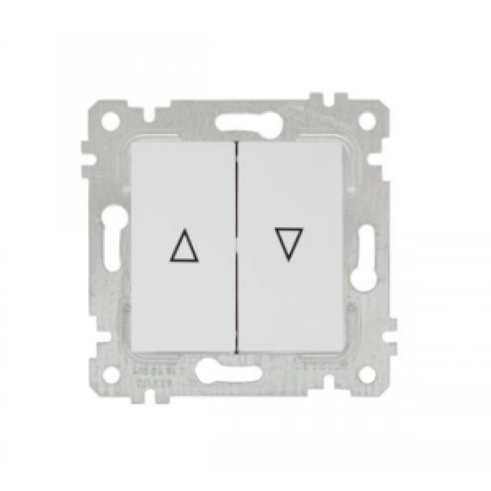 MUTLUSAN RİTA BEYAZ JALUZİ ANAHTARI BEYAZ VİDALI 2200 406 0201 (çerçevesiz )