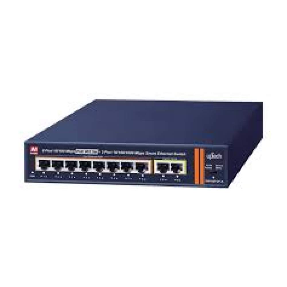 UPTECH  SW108FGP-A 8PORT 10/100M POE*2PORT 10/100/1000M AL SMART ETHERNET SWİTCH