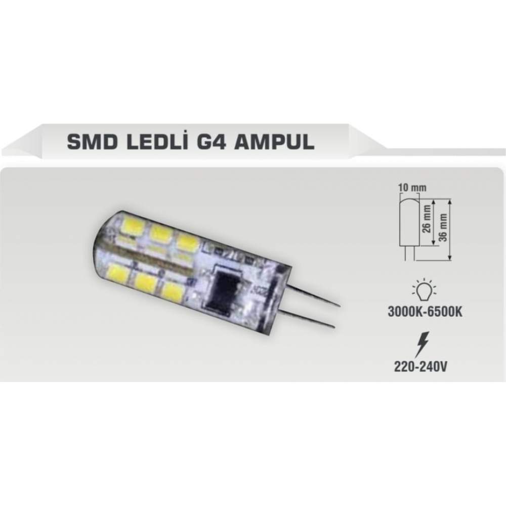 KES104 2W 160LM 6500K  G4DUY SMD LEDLİ  G4 AMPUL