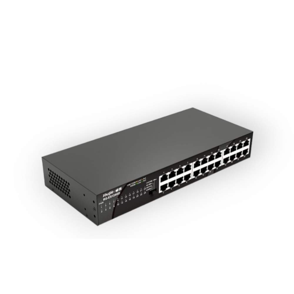 Ruijie Reyee RG-ES124GD 24-Port 10/100/1000 Mbps Desktop Switch