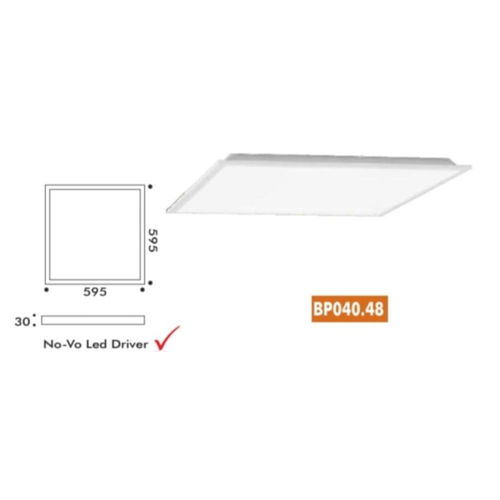 NO-VO BP040.48 60X60 48W 6500K SIVA ALTI BACKLIGHT LED PANEL