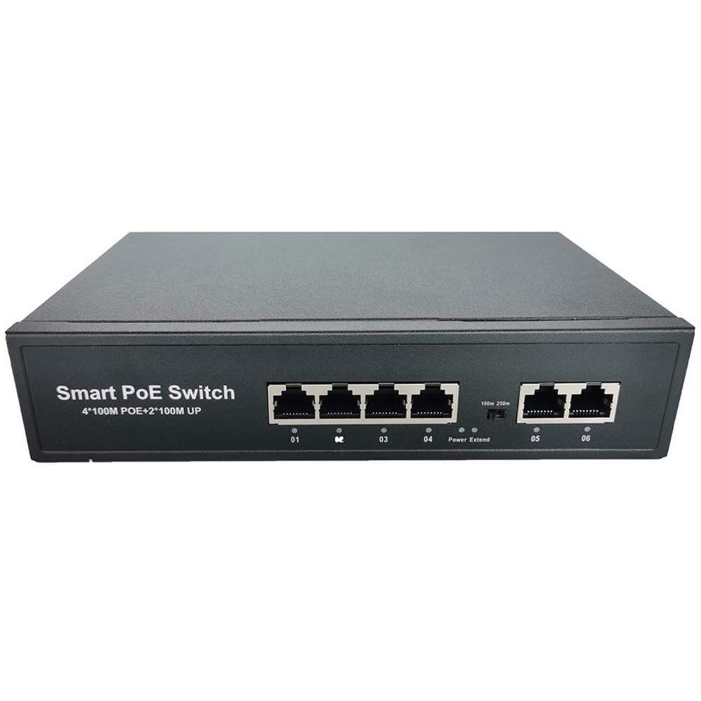 TRKLİNK ODS-4P2U 4 PORT 10/100MB 2 UPLİNK 10/100MB POE SWİTCH