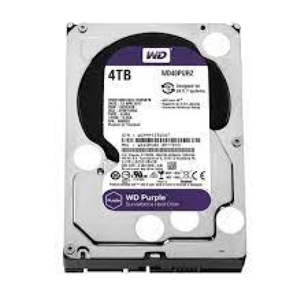 4TB 3.5 WD SATA 64MB PURPLE WD40PURZ 7/24(3YIL GARANTİLİ)