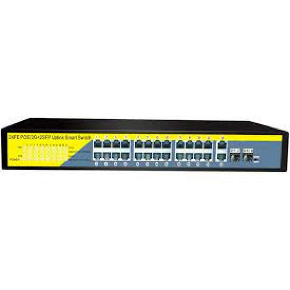 HBF-2422GB 24 PORT 10/100*2PORT GB UL 2SFP 400W  SWİTCH