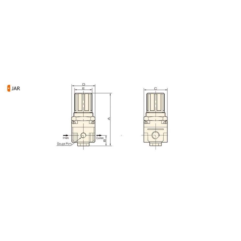 Jelpc 1/2 Regülatör+Manometre JAR4000