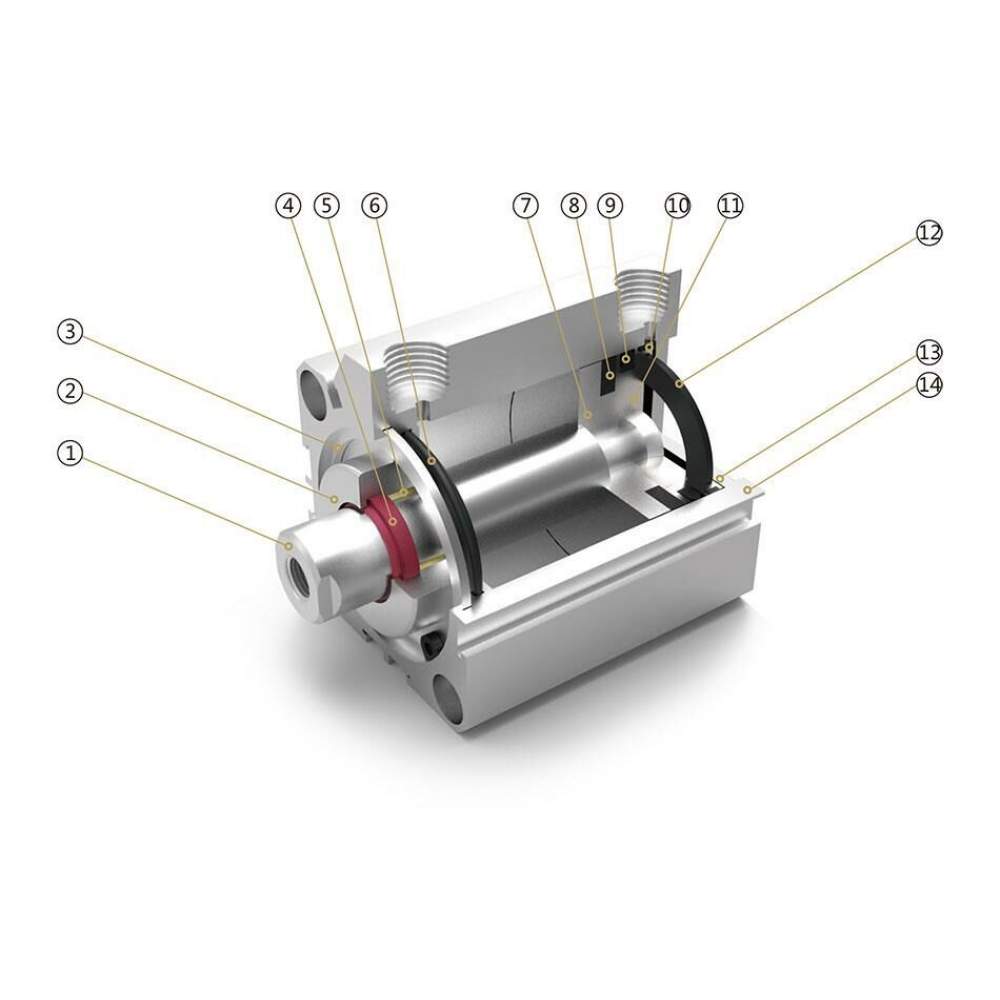 Jelpc 40x20 SDA Pnömatik Piston