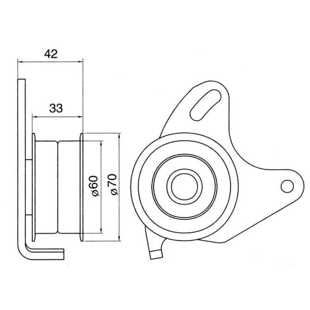 GMB GT10140 Gergi Rulmanı