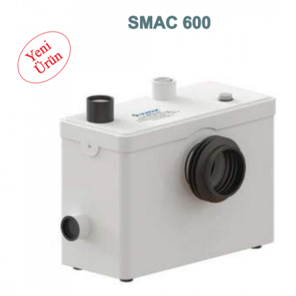 Sumak SMAC 600 W 220 V Monofaze WC Öğütücülü Bıçaklı Tahliye Pompası