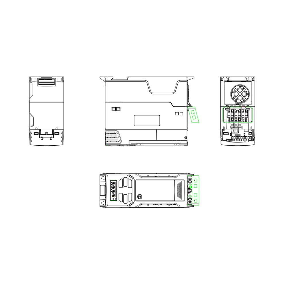 Control Techniques 1,1 Kw Sürücü 3,2 A, 1,5 HP Kontrol Teknik