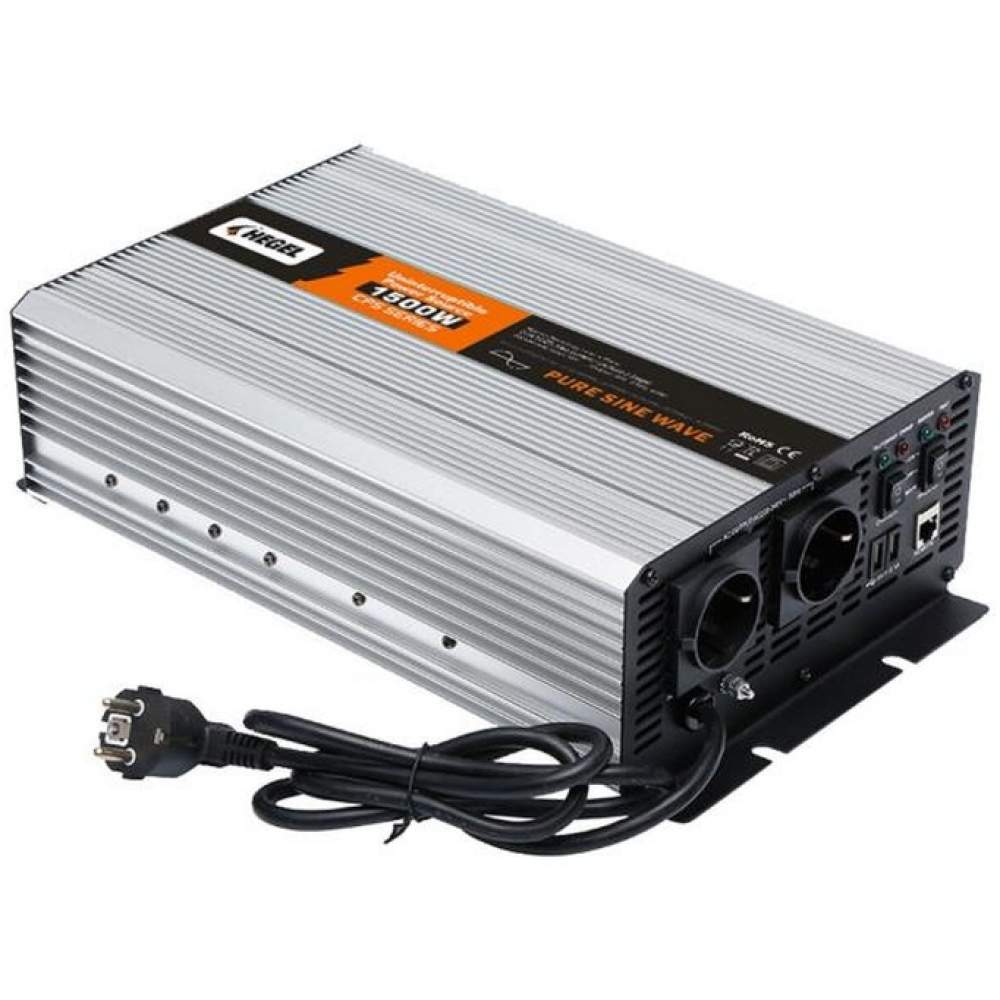 Hegel 1500 Watt 12 Volt Tam Sinüs Inverter Ac 220v Şarjlı - Tam Sinüs Şarjlı İnverter