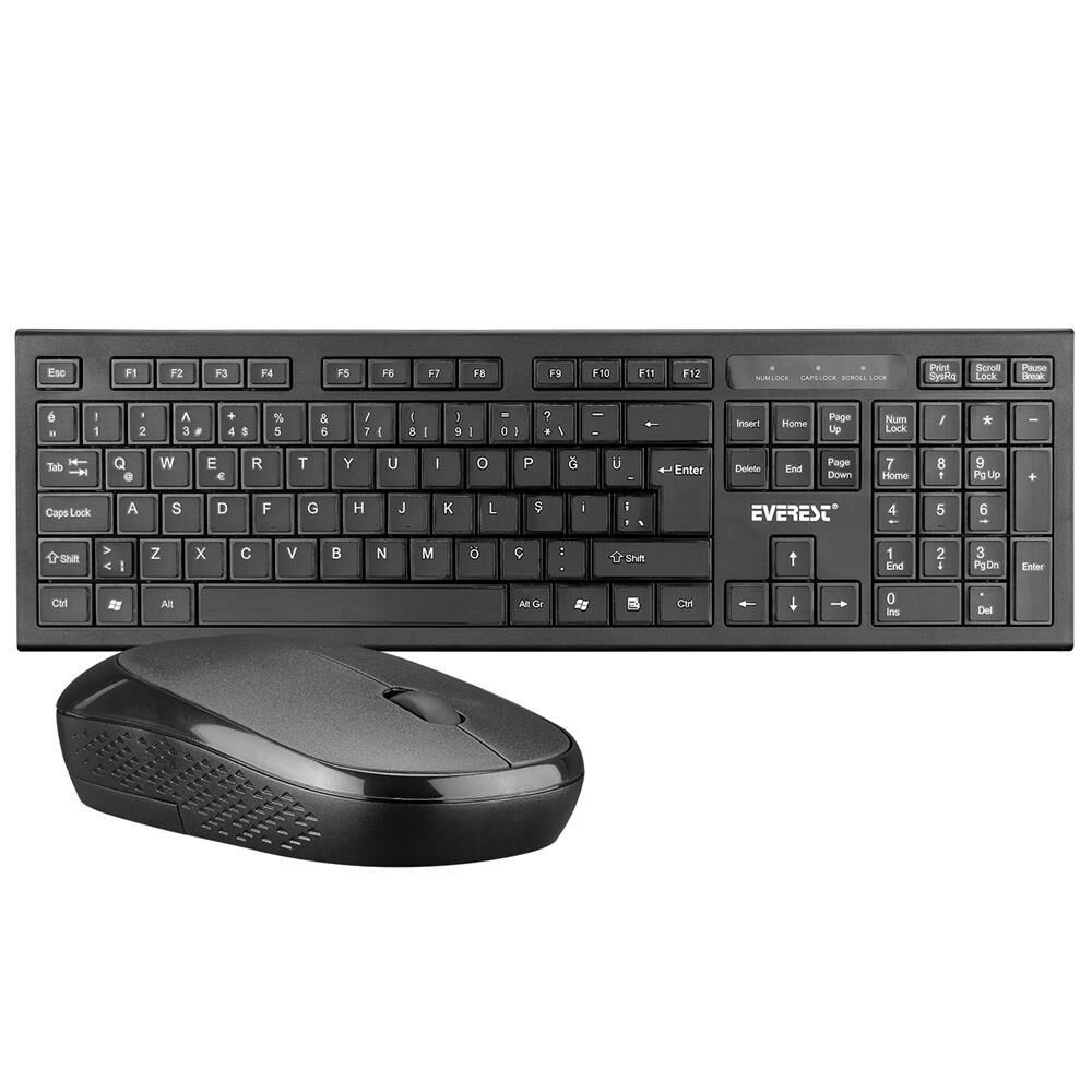 Everest KM-6121 Kablosuz Q Slim Klavye + Mouse Set