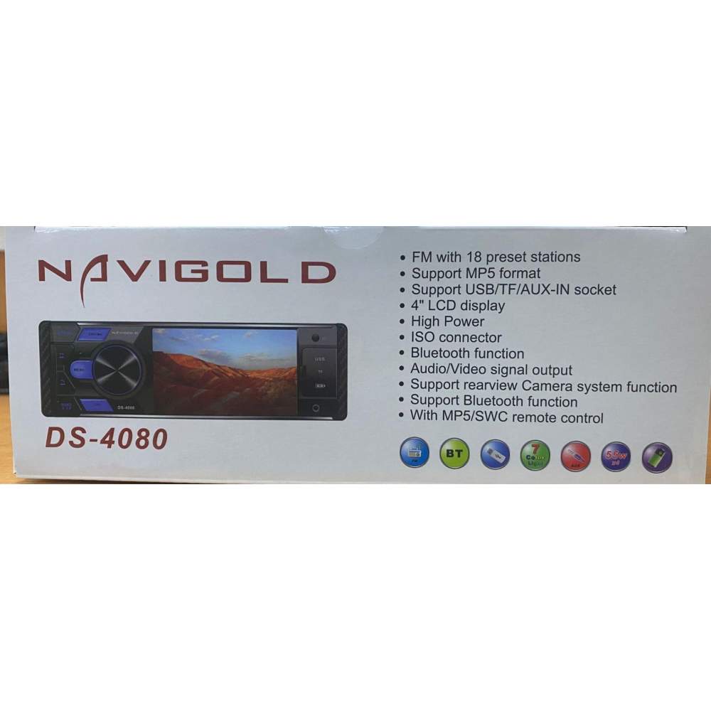 NAVIGOLD DS 4080 4'' EKRANLI USB BLUETOOTH KAMERA DAHİL VİDEO OTO TEYP