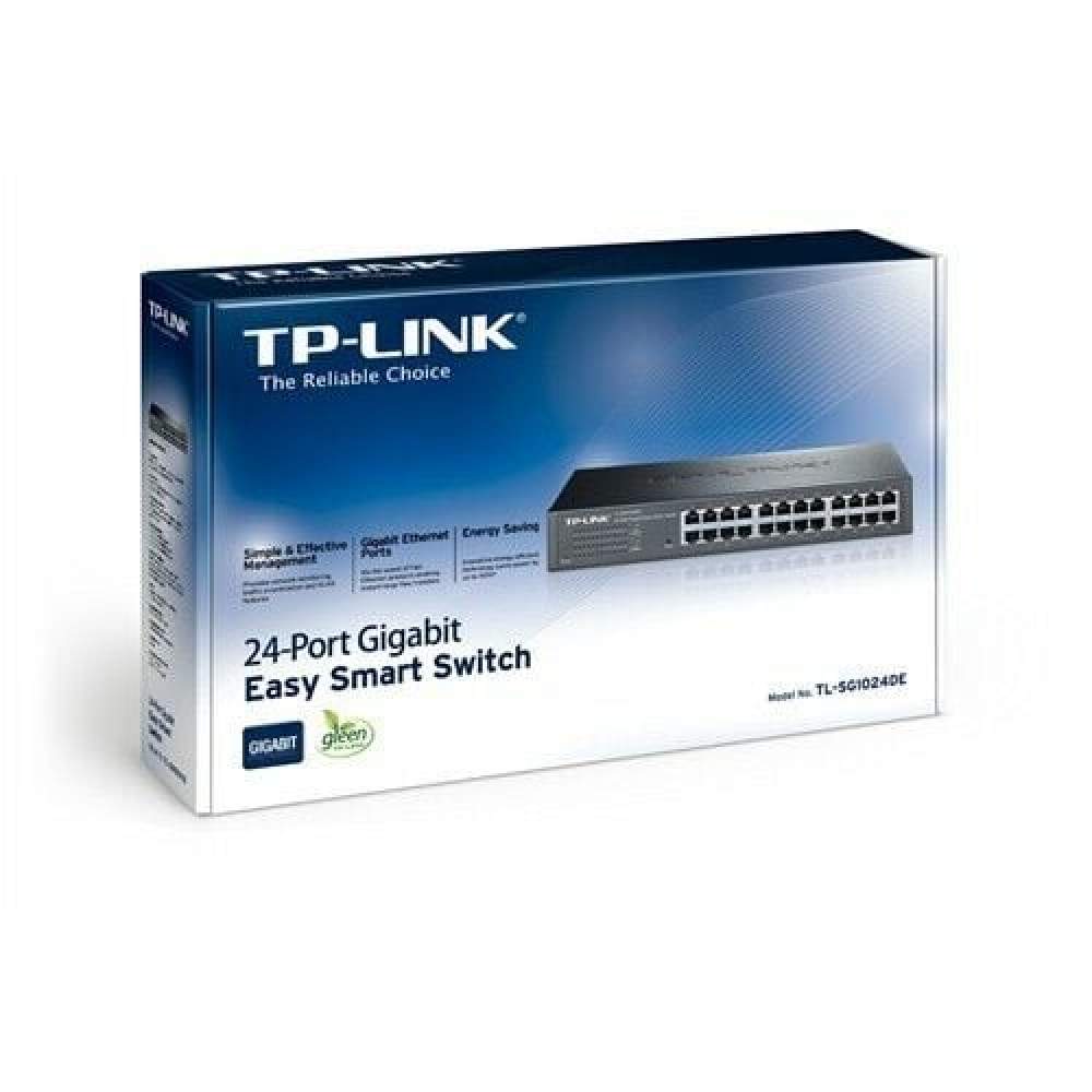 Tp-Link TL-SG1024DE 24 Port 10/100/1000 Mbps Switch Çelik Kasa Easy Smart Rack Mount