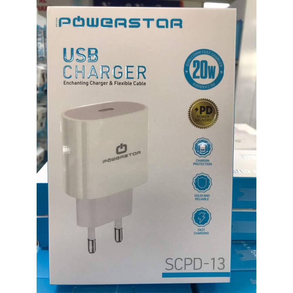 POWERSTAR SCPD-13 20WATT TYPE-C USB ADAPTÖR