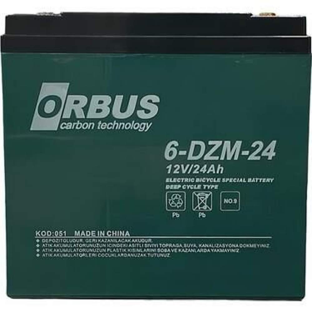 12 VOLT 24 AMPER JEL ORBUS MOTOSİKLET AKÜSÜ 181*77*170 mm.6,6 kg.