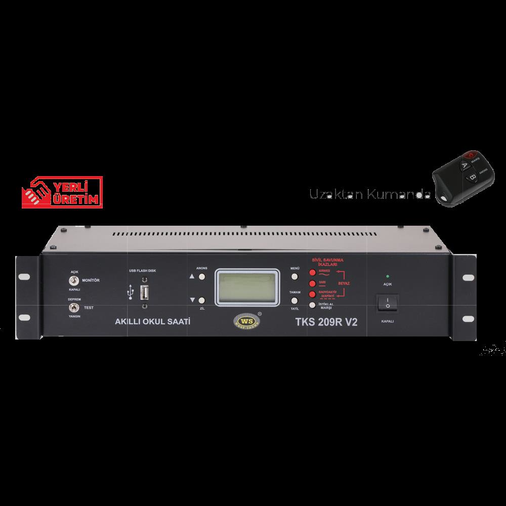 WEST SOUND TKS 209 RACK KABİN TİPİ USB Lİ OKUL SAATİ