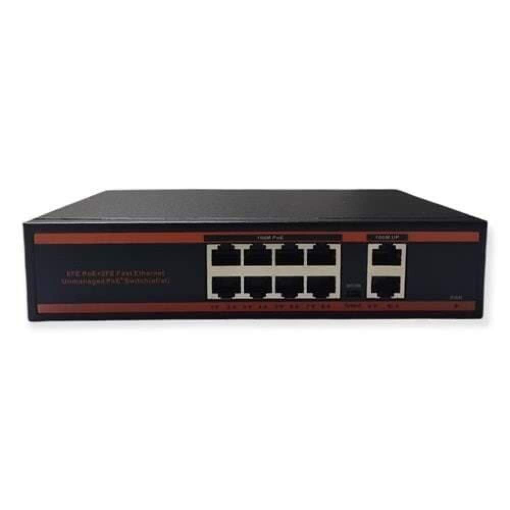 NOVA ND1P802LF 8 PORT POE SWİTCH 10/100 MBPS 2 PORT 10/100 UPLINK 150W