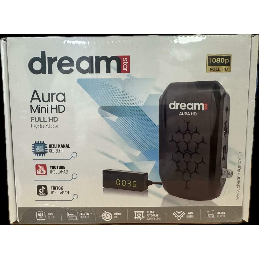 DREAMSTAR AURA MİNİ HD UYDU ALICISI