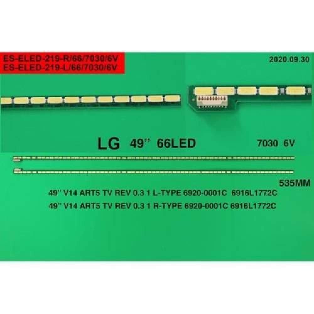 LCD LED-2232 2 Lİ ÇUBUK-49UB830V 49UB850V 49PUS7909 49UB8200 49UF695V-ELED219-WİNKEL