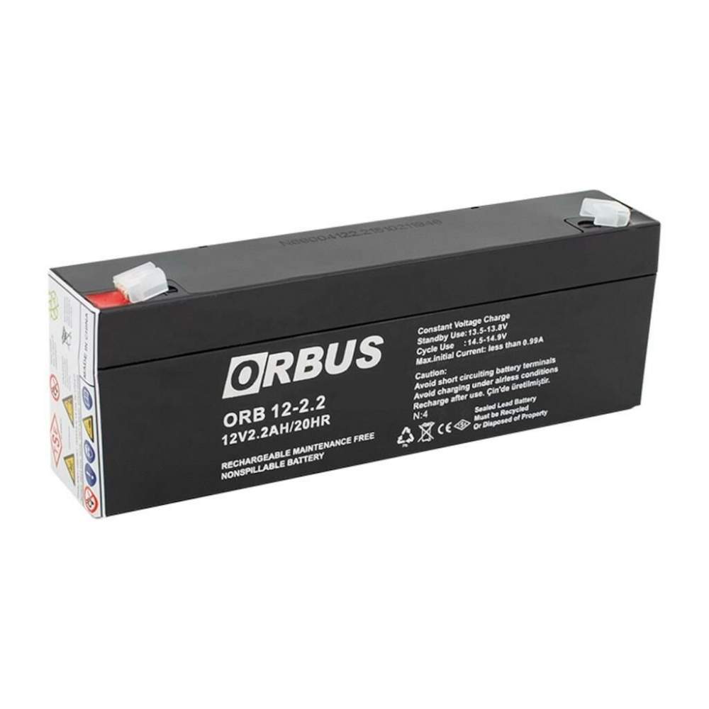 12 VOLT 2.2 AMPER YATAY AKÜ ORBUS-178*34*60 mm-900 GRAM