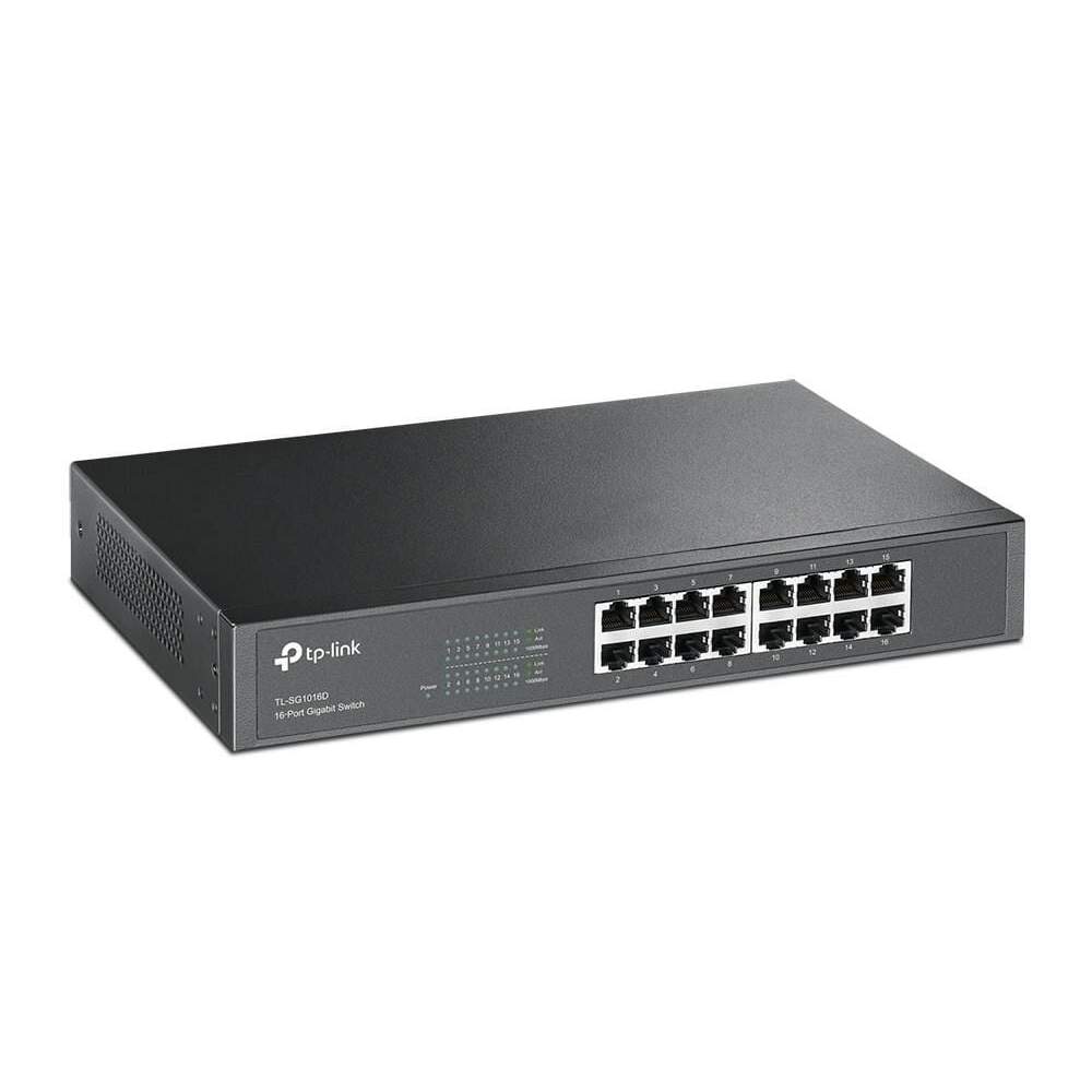 Tp-Link TL-SG1016D 16 Port 10/100/1000 Mbps Switch Çelik Kasa Rack Mount