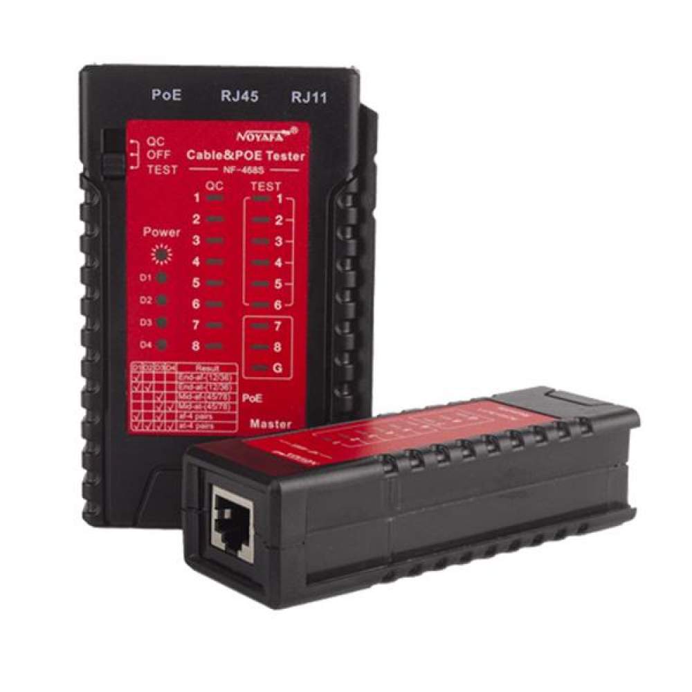 NF-468S RJ45/RJ11/POE Kablo Test Cihazı