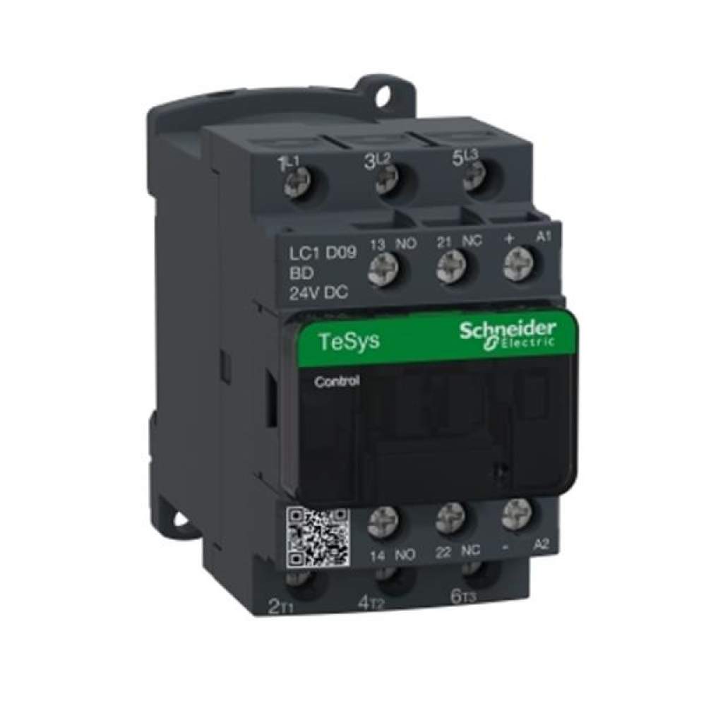 Schneider Electric LC1D09BD -Tesys D Kontaktör 3P 9A AC3 24VDC LC1D09BD