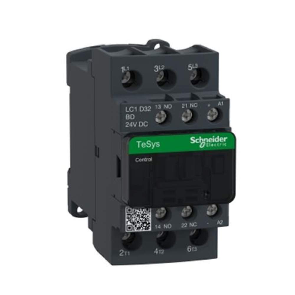 Schneider Electric LC1D32BD -Tesys D Kontaktör 3P 32A AC3 24VDC