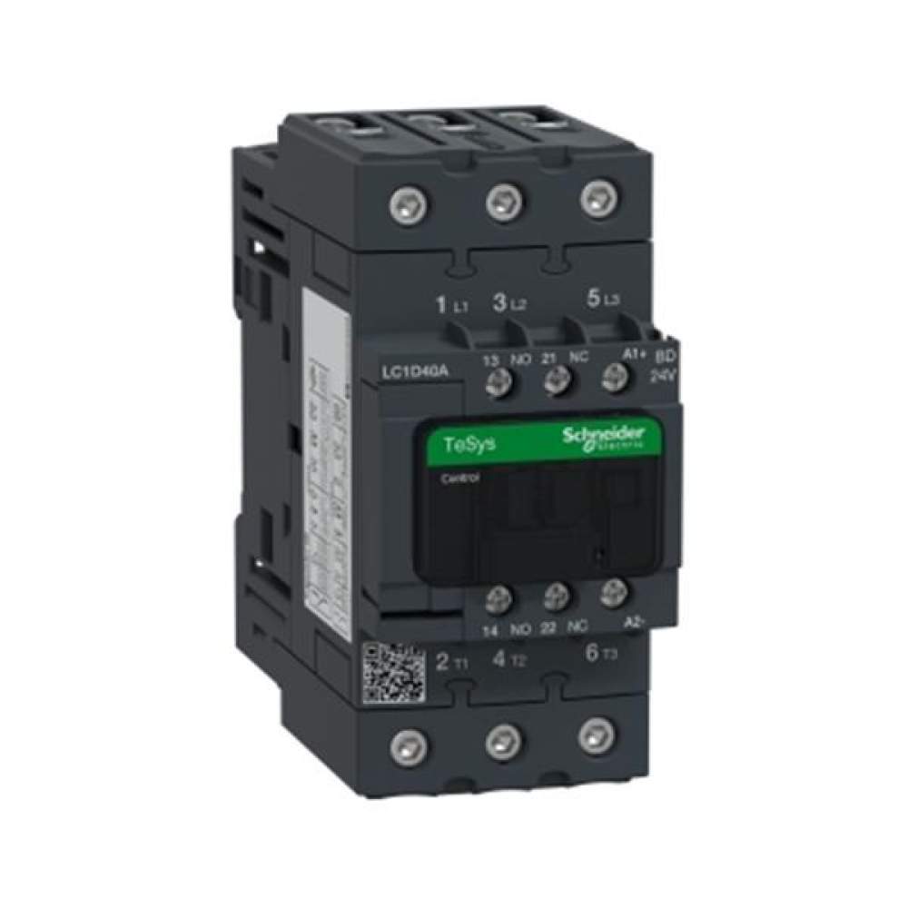 Schneider Electric LC1D40ABD -Tesys D Kontaktör 3P 40A AC3 24VDC