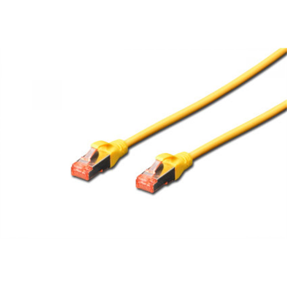 DIGITUS ,  DK-1644-005/Y ,  PATCH CABLE CAT6 0,5 METRE- SARI