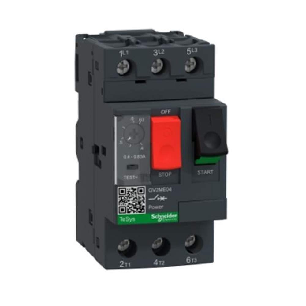 Schneider Electric GV2ME04 -0.4-0.63A Gv2 Termik Manyetik Motor Devre Kesici