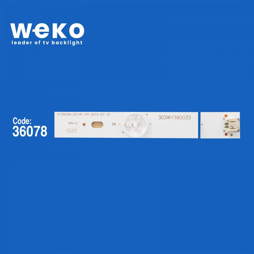 WKSET-6066 36078X4 0Y39D08-ZC14F-04 303WY390033 4 ADET LED BAR
