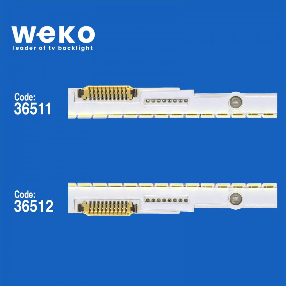 WKSET-5442 36511X1 36512X1 50NNB 3D-7032LED-MCPCB 2 ADET LED BAR (76LED)