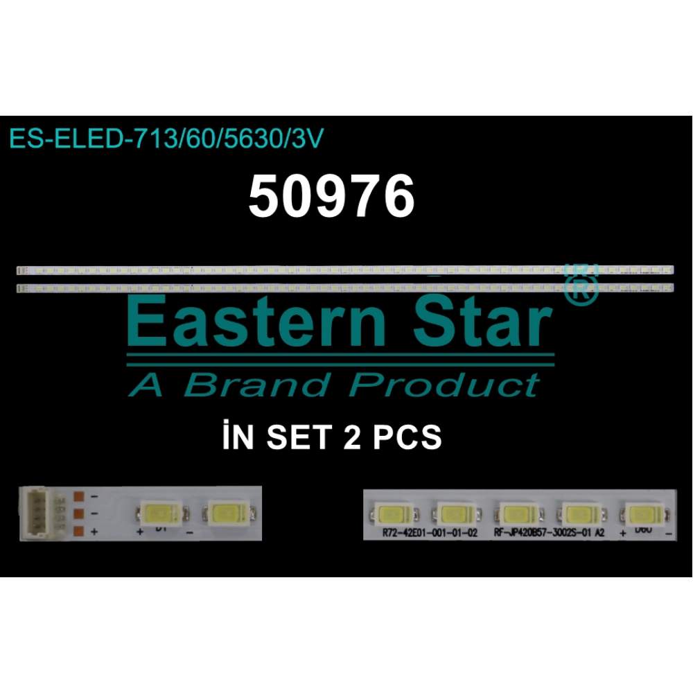 WKSET-5976 36775X2 RF-JP420B57-3002S-01 R72-42E01 2 ADET LED BAR (60LED)