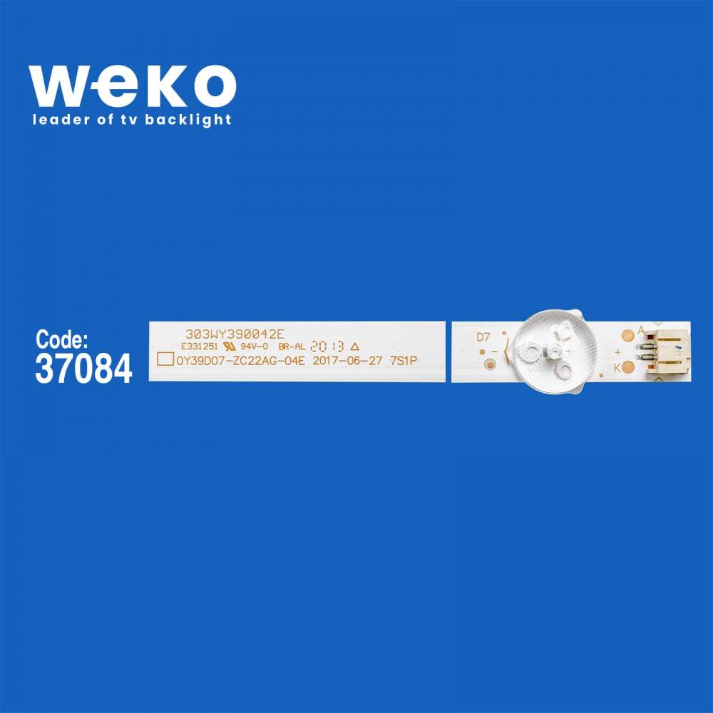 WKSET-6350 37084X3 0739D07-ZC22AG-04E 303WY390042E 7S1P  3 ADET LED BAR