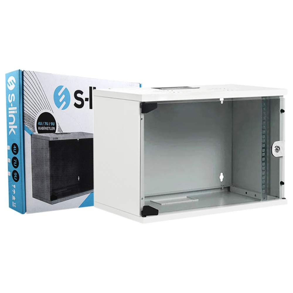 7U SOHO RACK KABİN 19 W-530MM D-400MM KABİNET