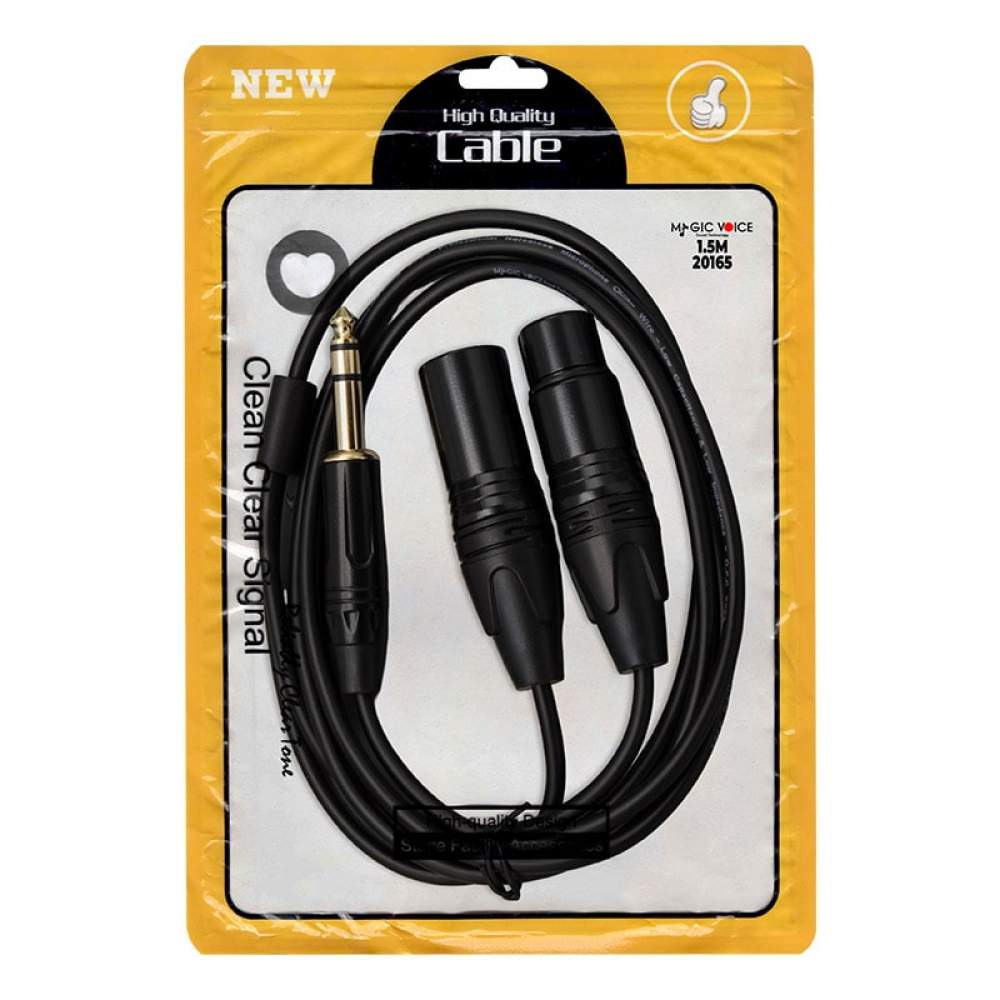 MAG ShopZum İCVOİCE LD390A CANON ERKEK DİŞİ + 6.3 MM STEREO ERKEK 1.5 METRE KABLO ShopZum