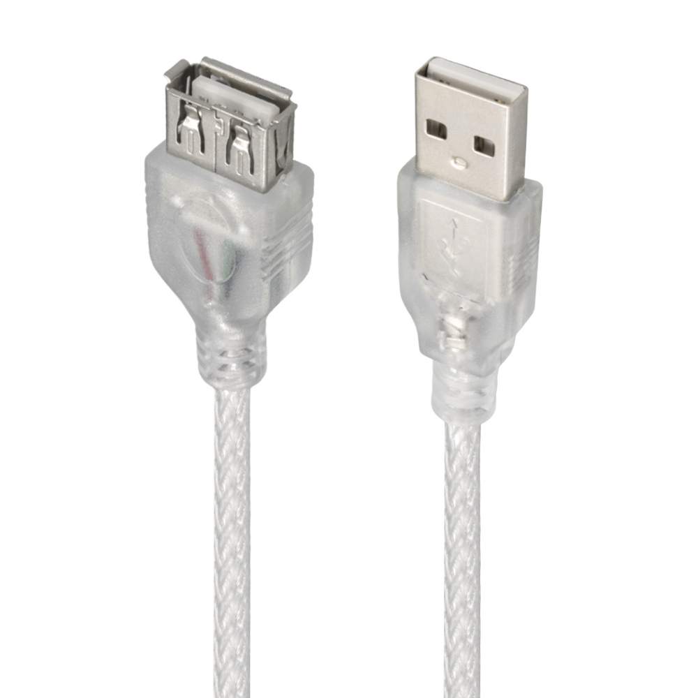 ShopZum 3 METRE ŞEFFAF USB UZATMA KABLOSU