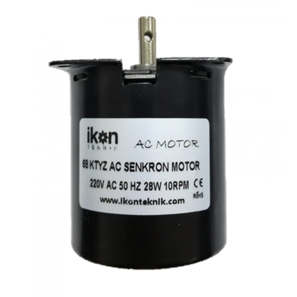 10Rpm 28W Ac Senkron Motor Viyol Motoru 68 Ktyz 7 MM