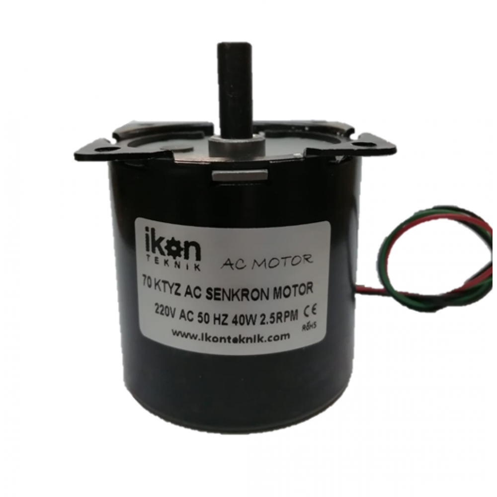 40W 2 5Rpm 70Ktyz Ac Senkron Motor