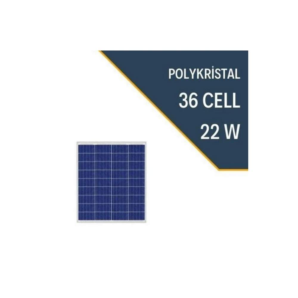 LEXRON® 22W POLYKRİSTAL GÜNEŞ PANELİ EA5213627