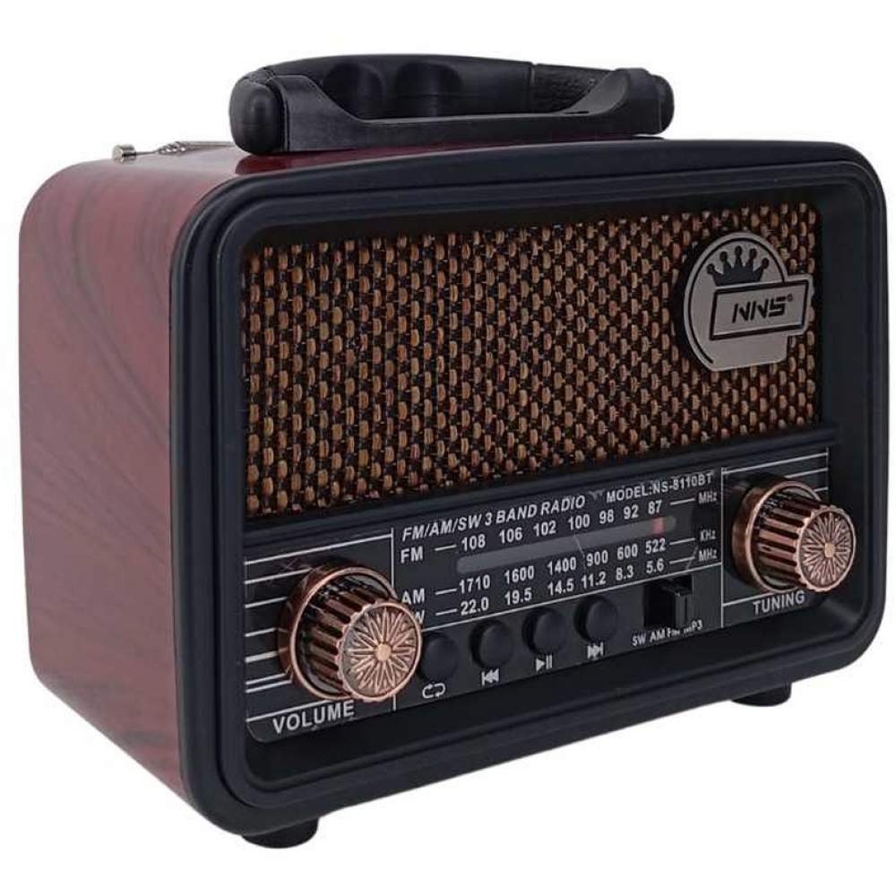 Nns NS-8110BT Nostajik Portatif Radyo Bordo