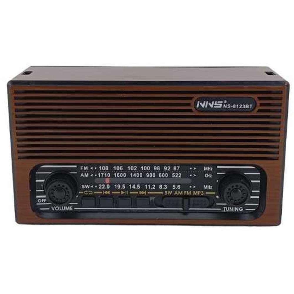 Nns NS-8123BT Nostajik Portatif Radyo Bordo