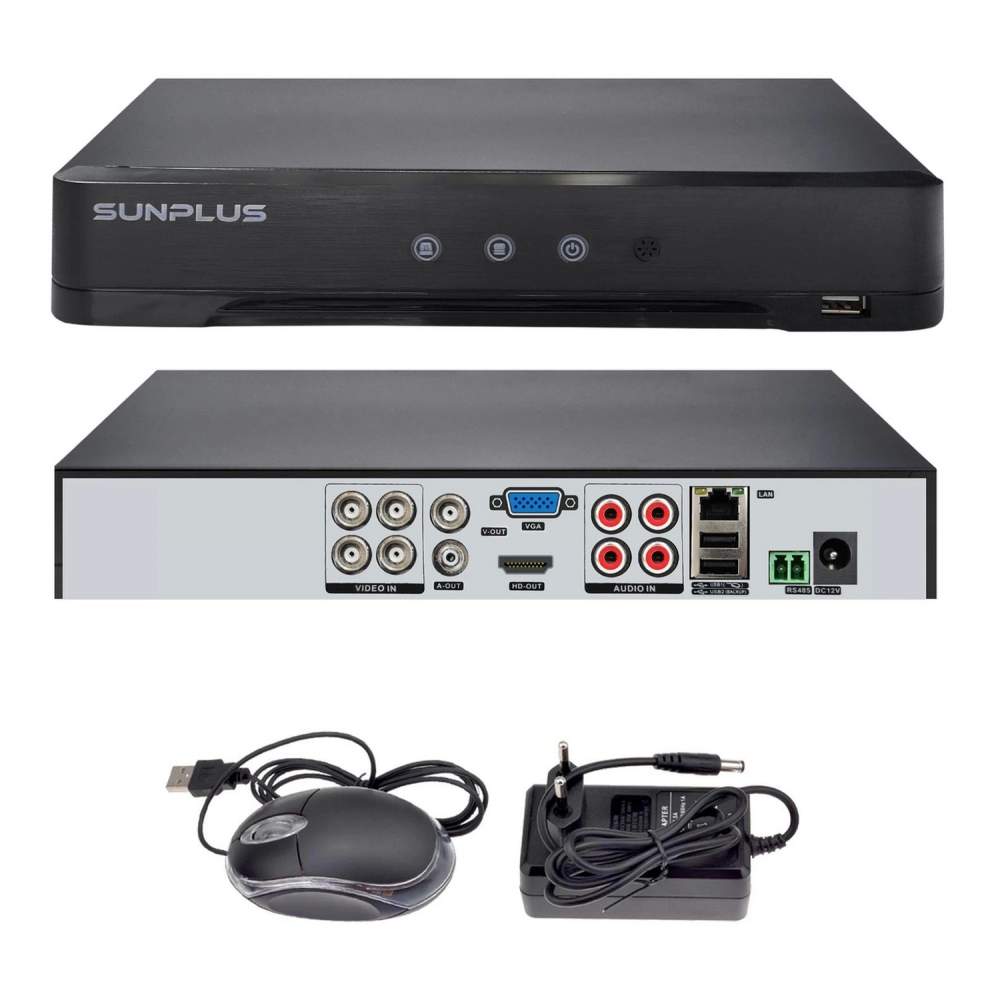 Sunplus SP-4200 AHD DVR 4 Kanal 5MP Kamera Kayıt Cihazı (İthalatçı Garantili)