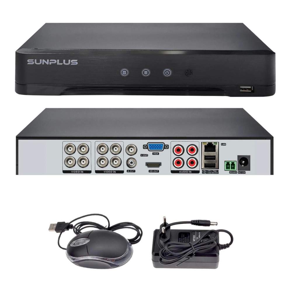 Sunplus SP-8200 AHD DVR 8 Kanal 5MP Kamera Kayıt Cihazı (İthalatçı Garantili)