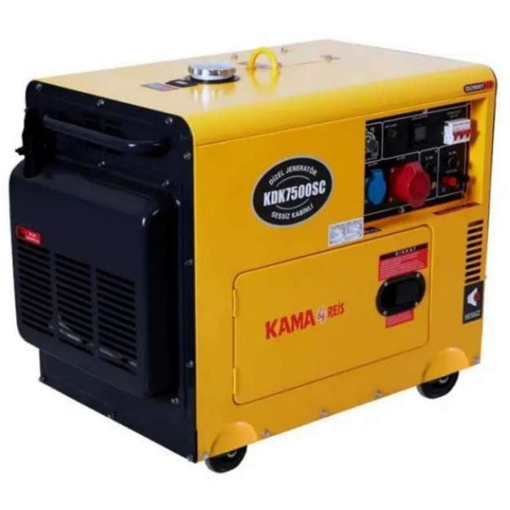 Kama Kdk 7500 Sc Marşlı Monofaze 7 Kva Kabinli Dizel Jeneratör