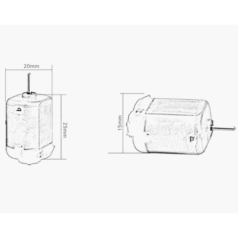 1 Adet Dc Motor, Deney Motoru, 3V, 6V Motor Yüksek Devir Dinamo M N11.405